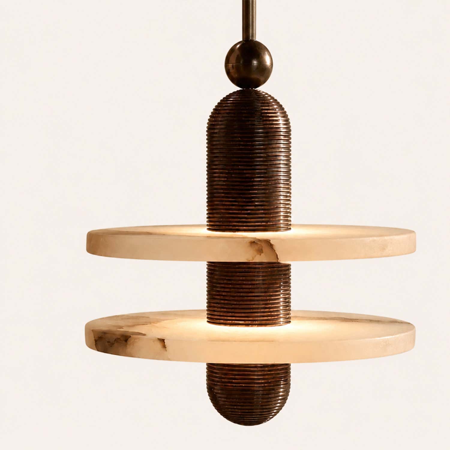 Median Alabaster Mono 2 Pendants