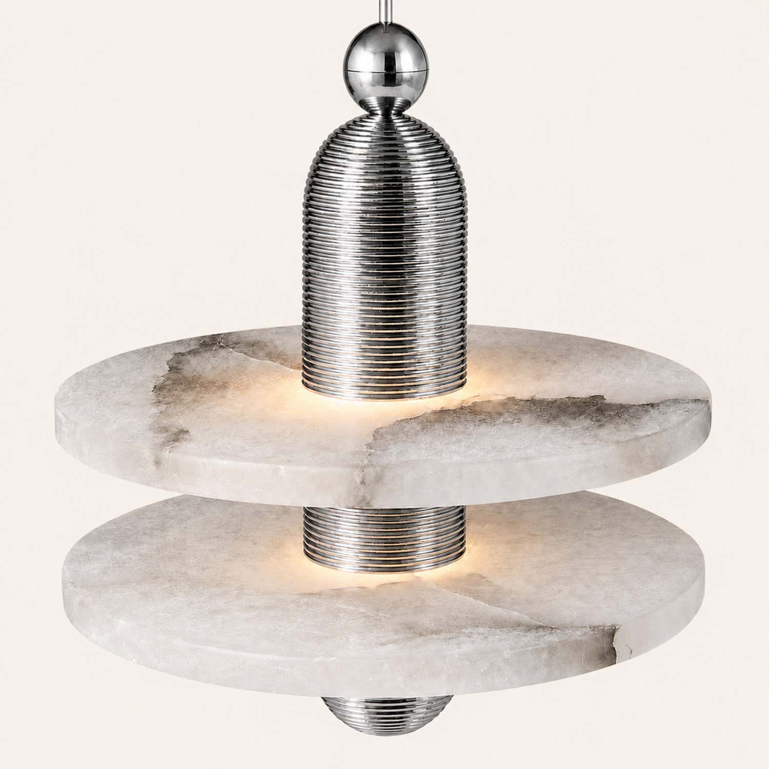 Median Alabaster Mono 2 Pendants