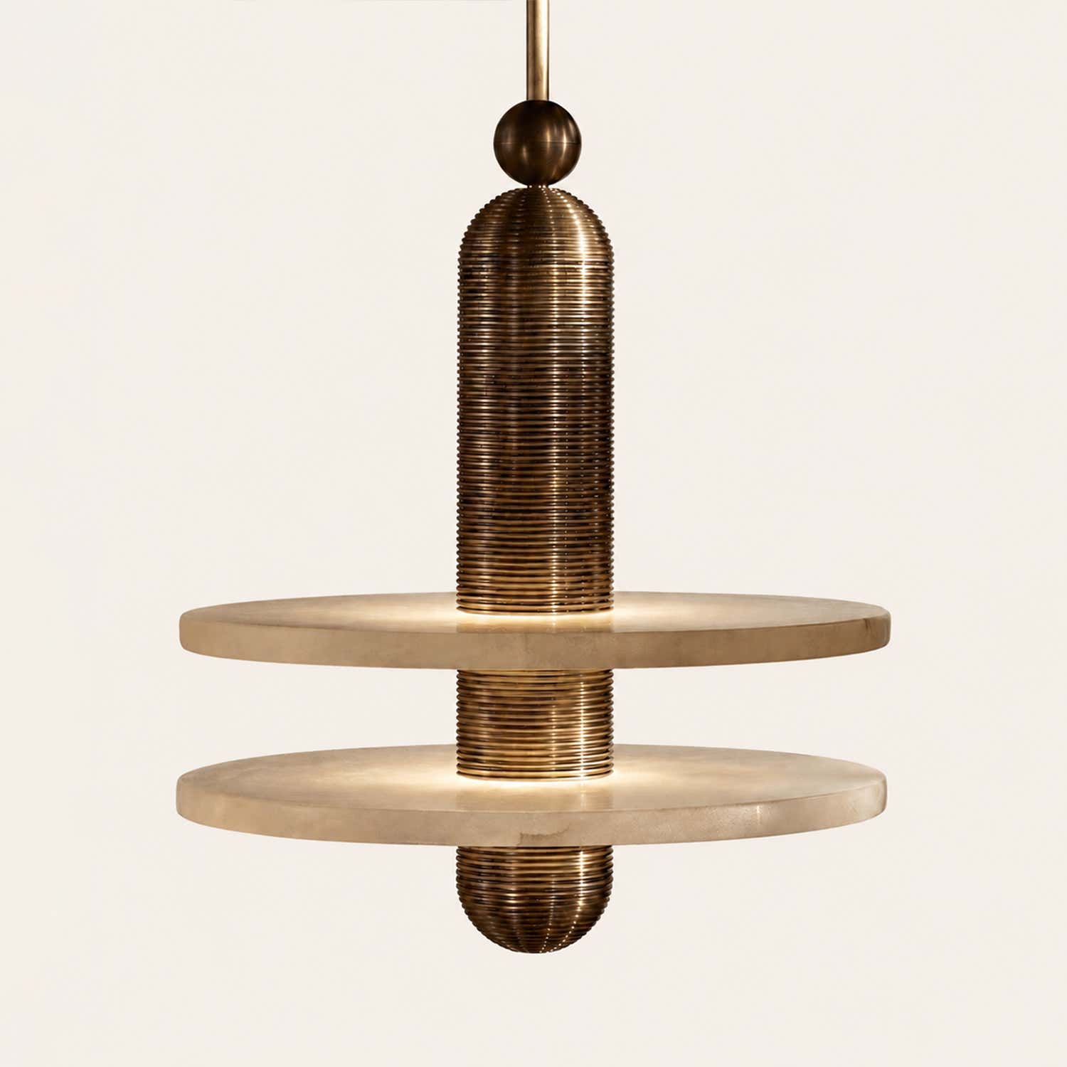 Median Alabaster Mono Pendant