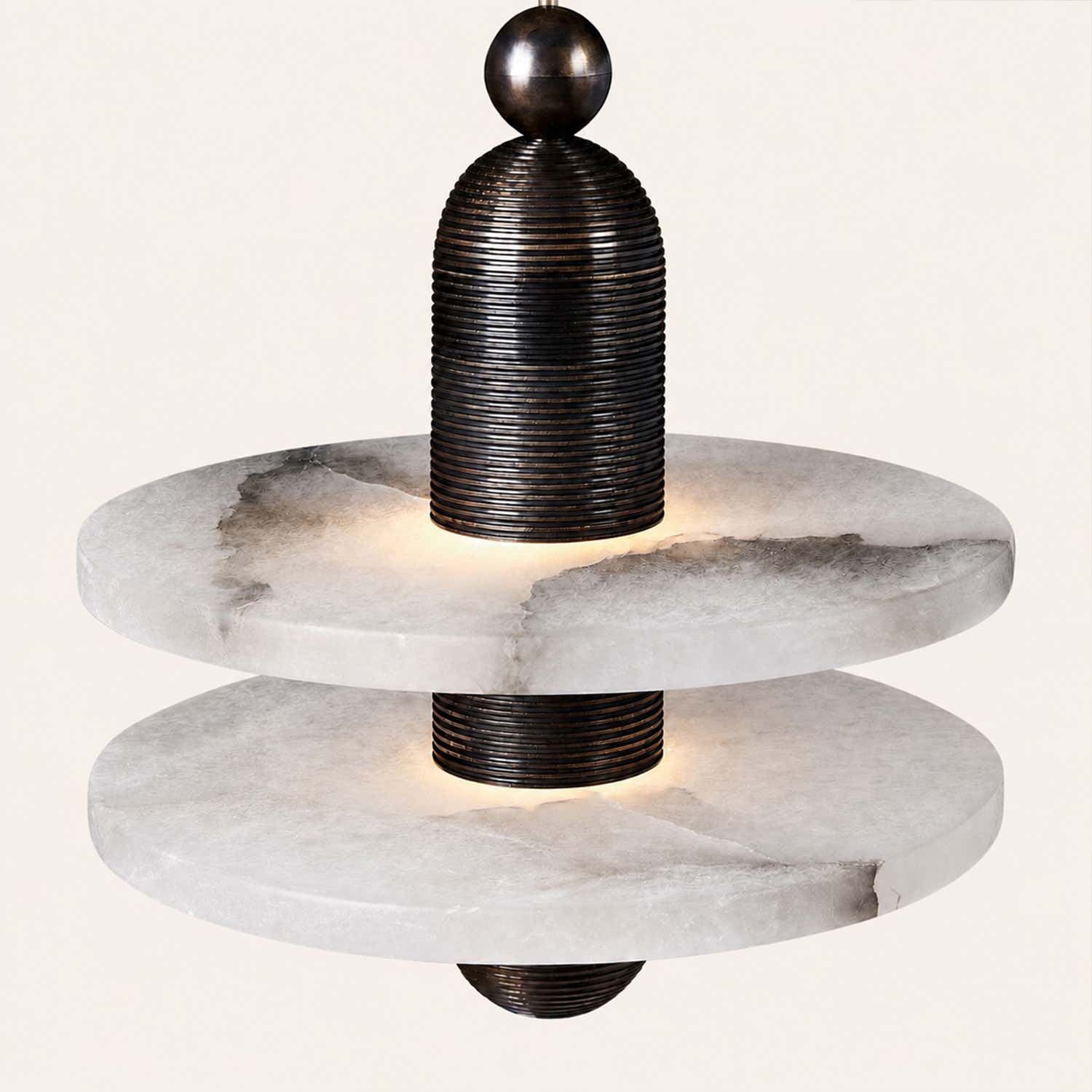 Median Alabaster Mono Pendant