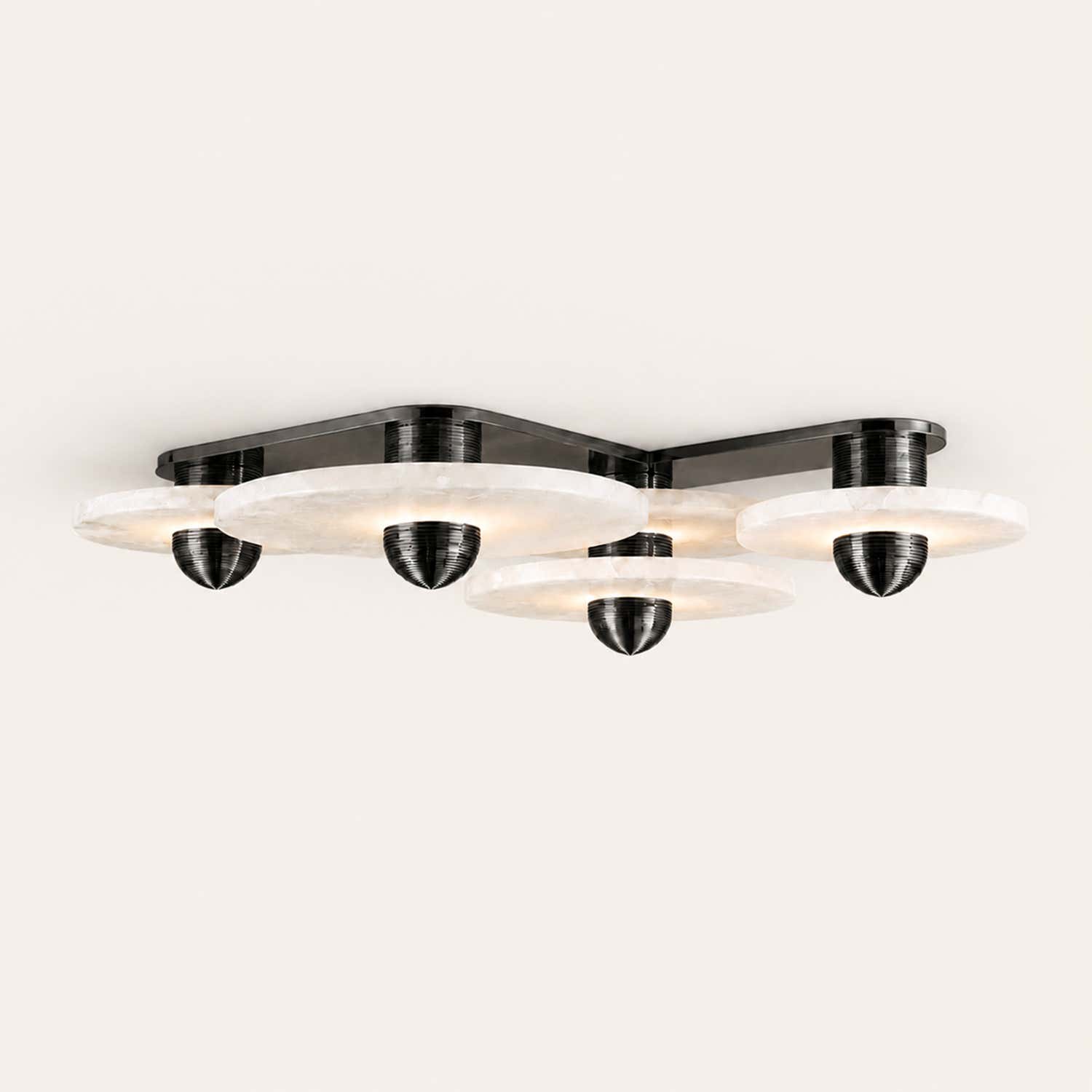 Median Alabaster Flush mount - 4 Surface