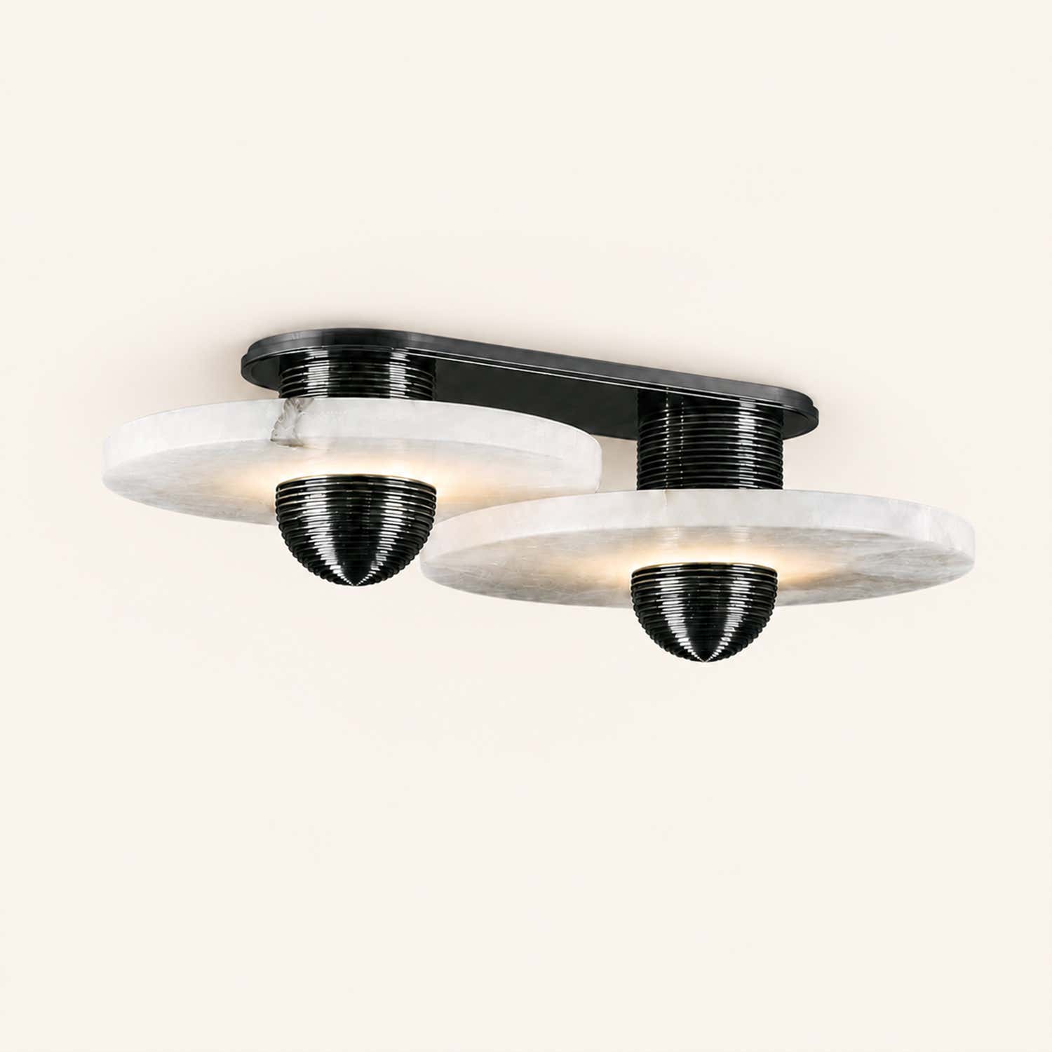 Median Alabaster Flush mount - 2 Surface