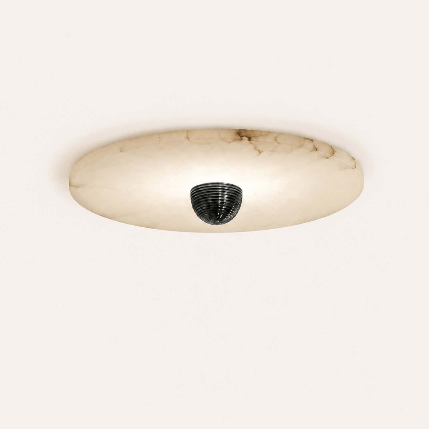 Median Alabaster Flush mount Wall Sconce