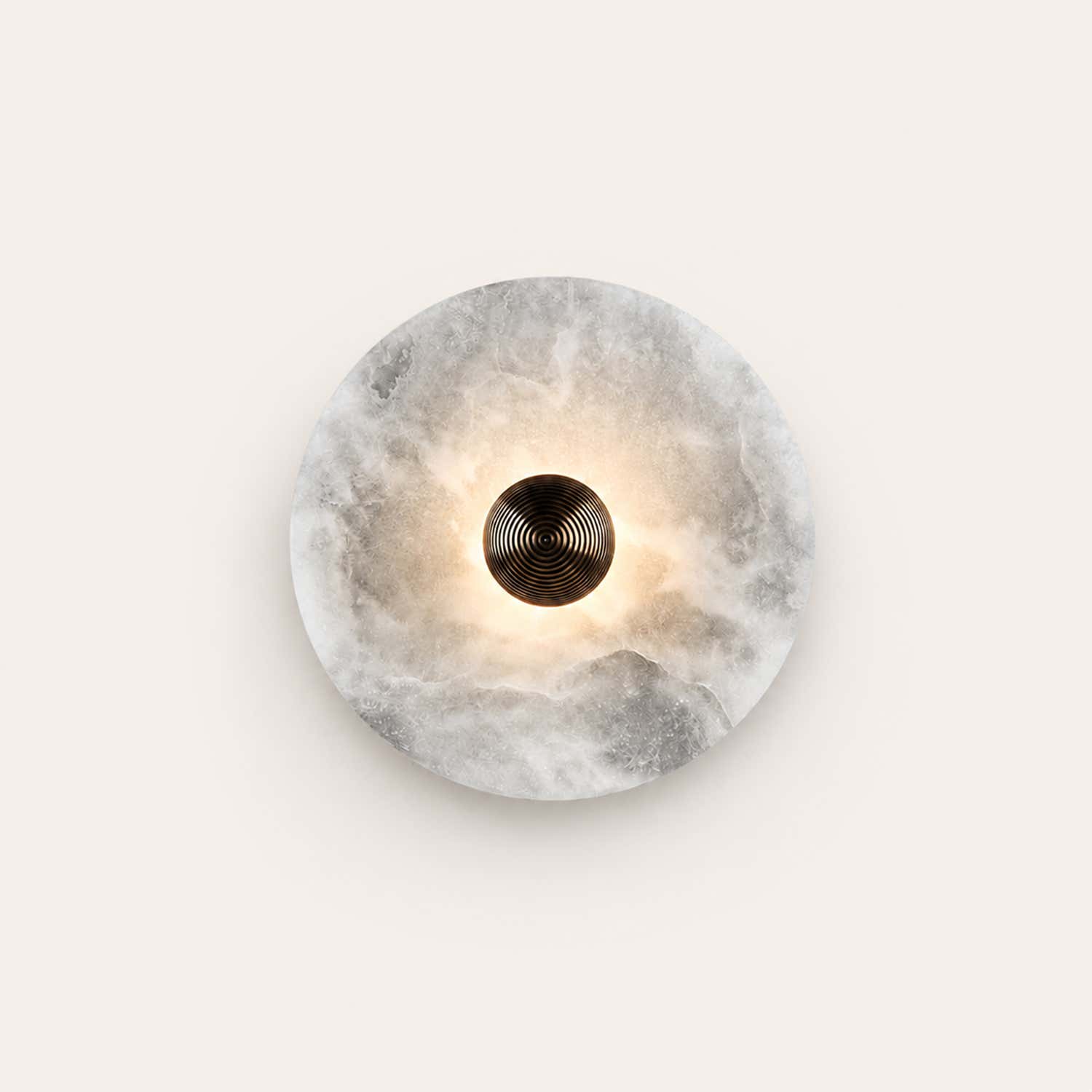 Median Alabaster Flush mount Wall Sconce