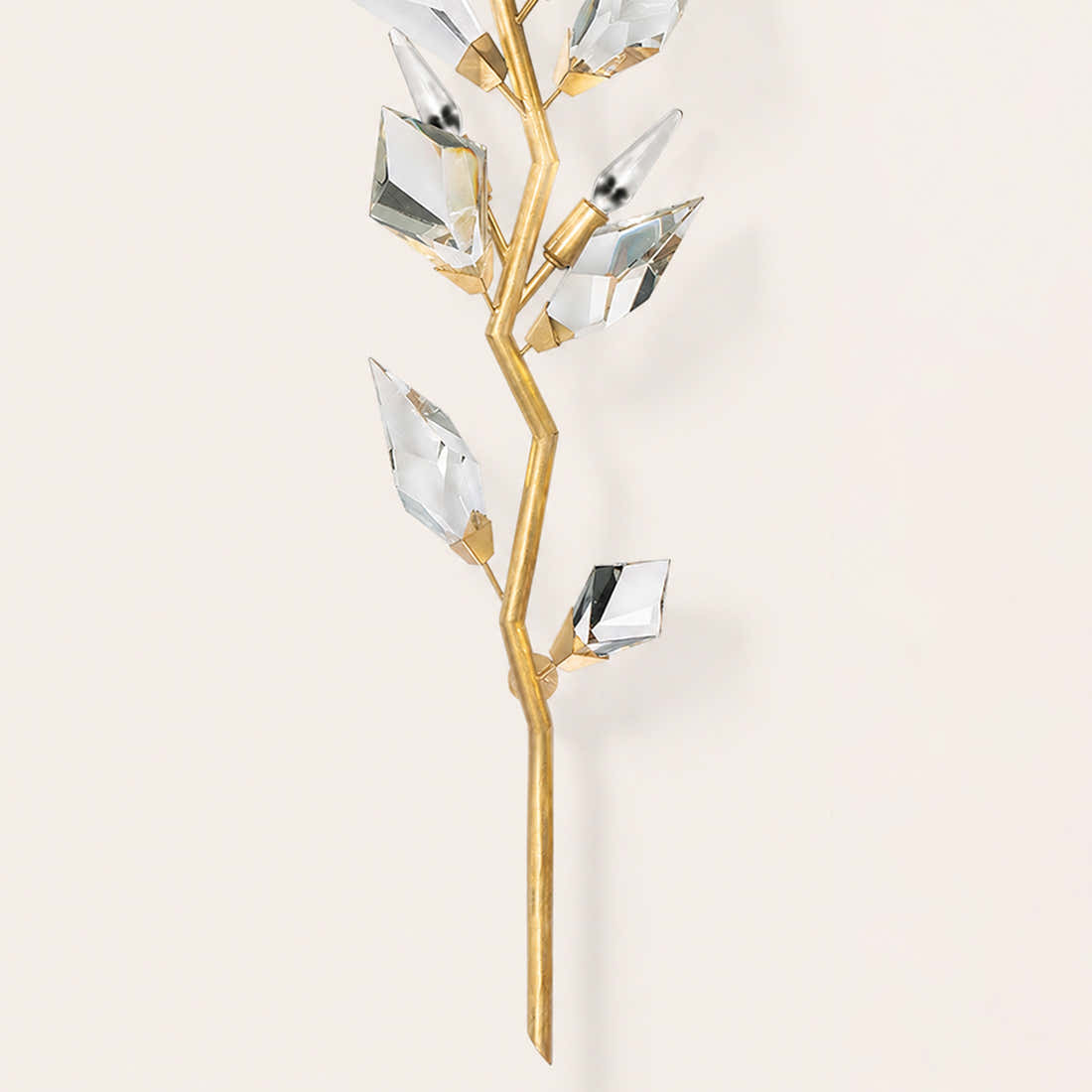 Addison 58" Gold&Silver Crystal Sconce