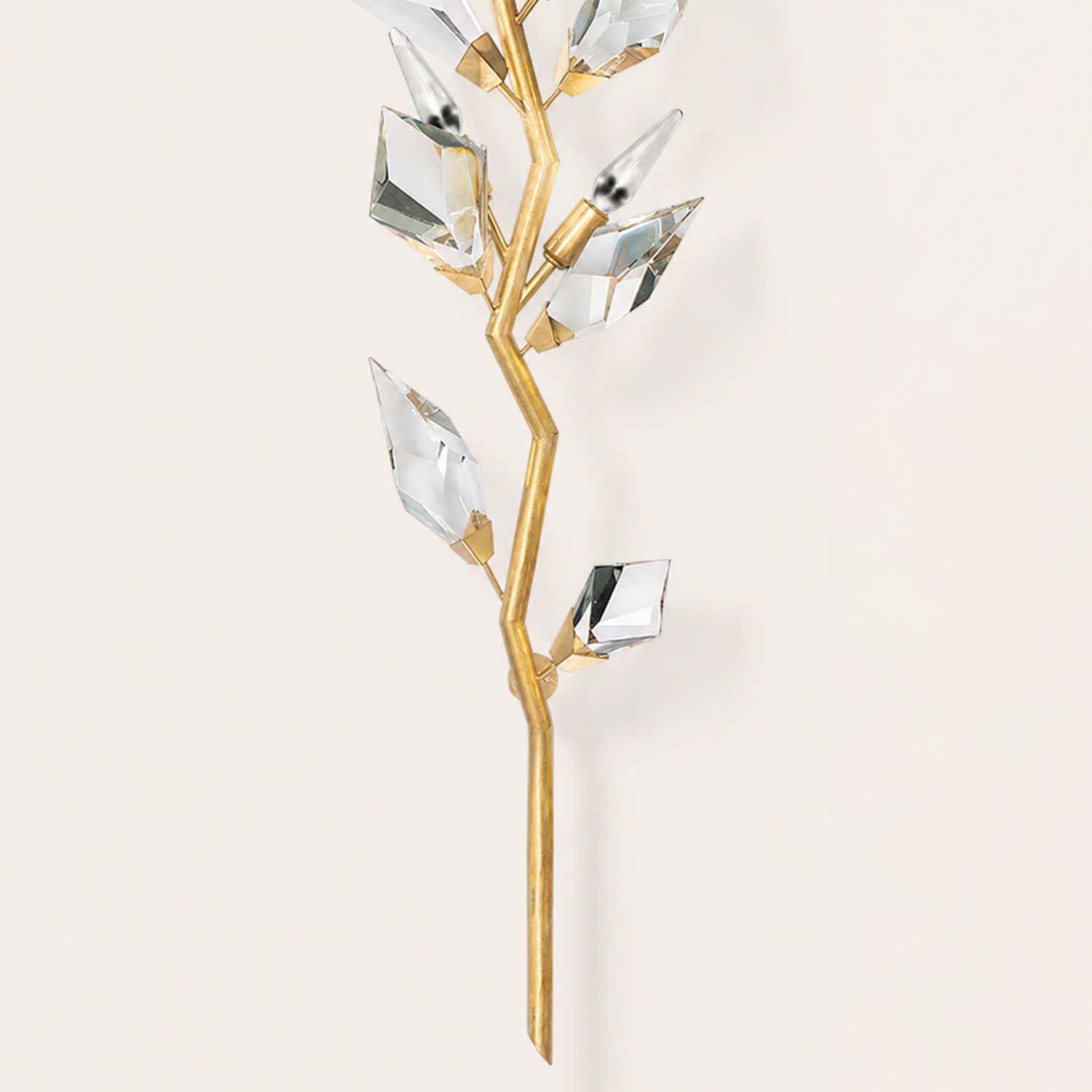 Addison 58" Gold&Silver Crystal Sconce