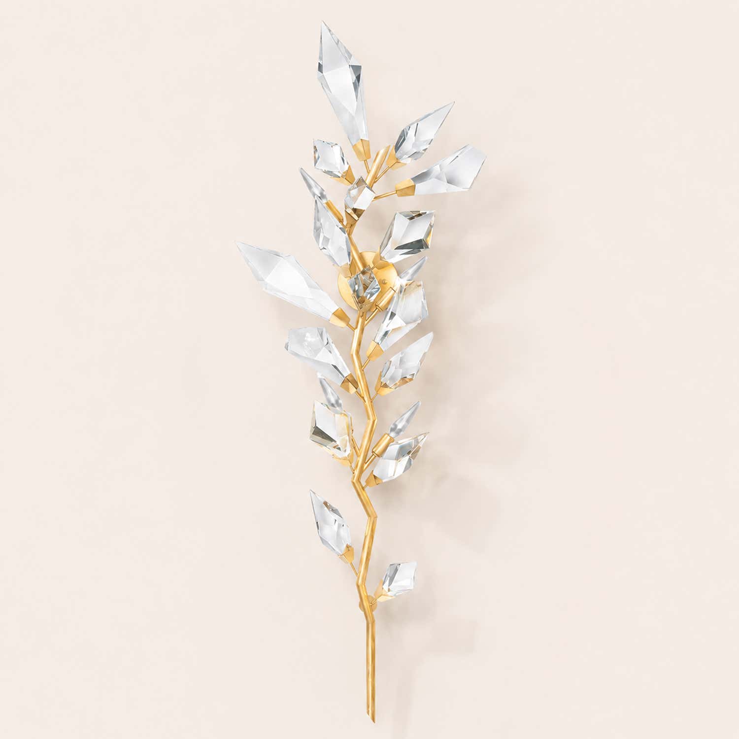 Addison 58" Gold&Silver Crystal Sconce