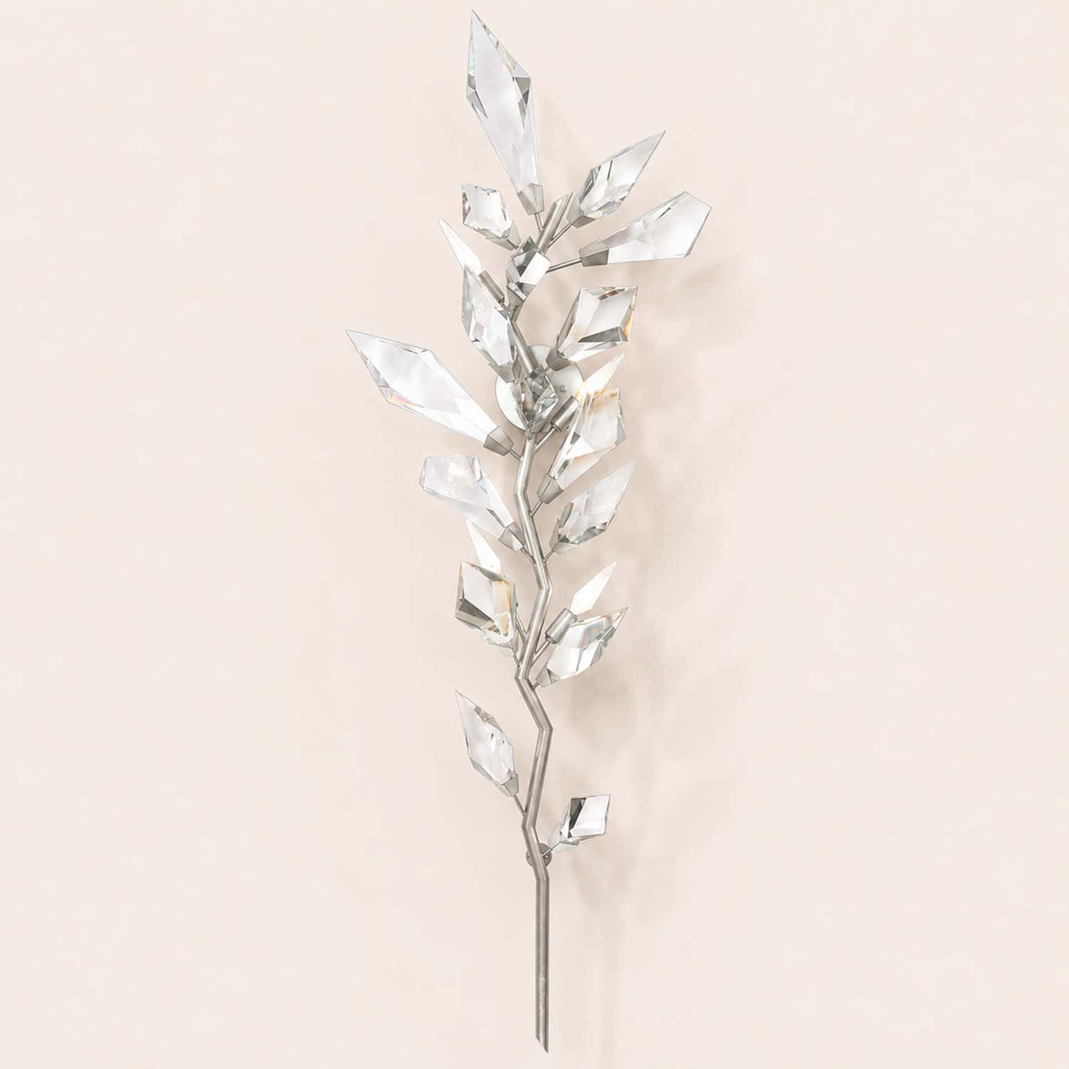 Addison 58" Gold&Silver Crystal Sconce