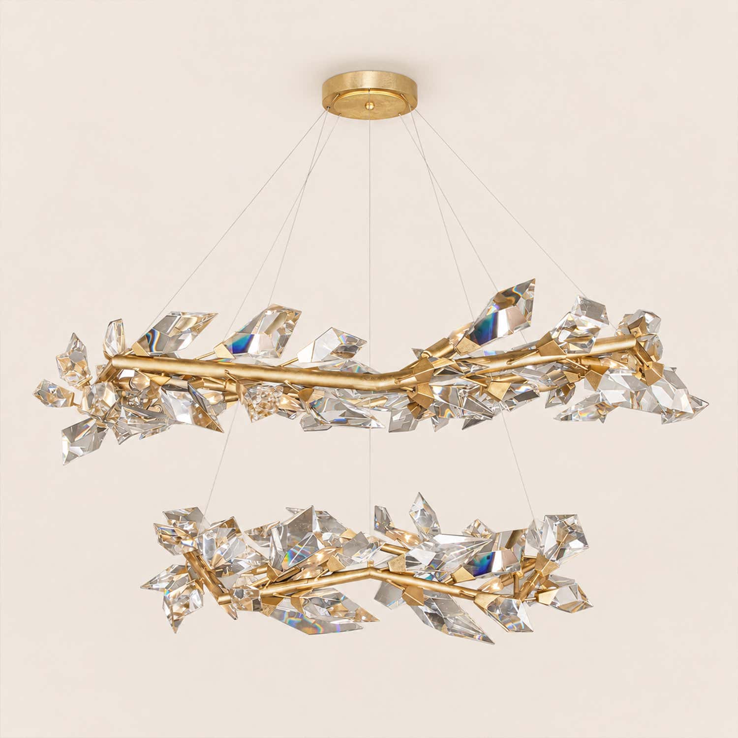 Addison 55" Round Crystal Chandelier