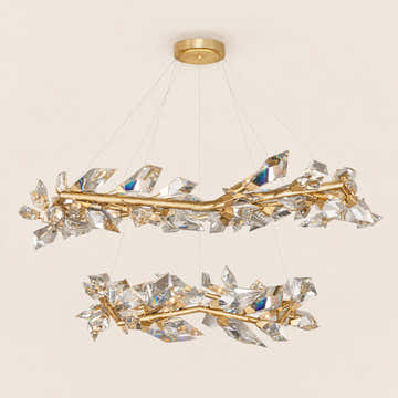 Addison 55" Round Crystal Chandelier