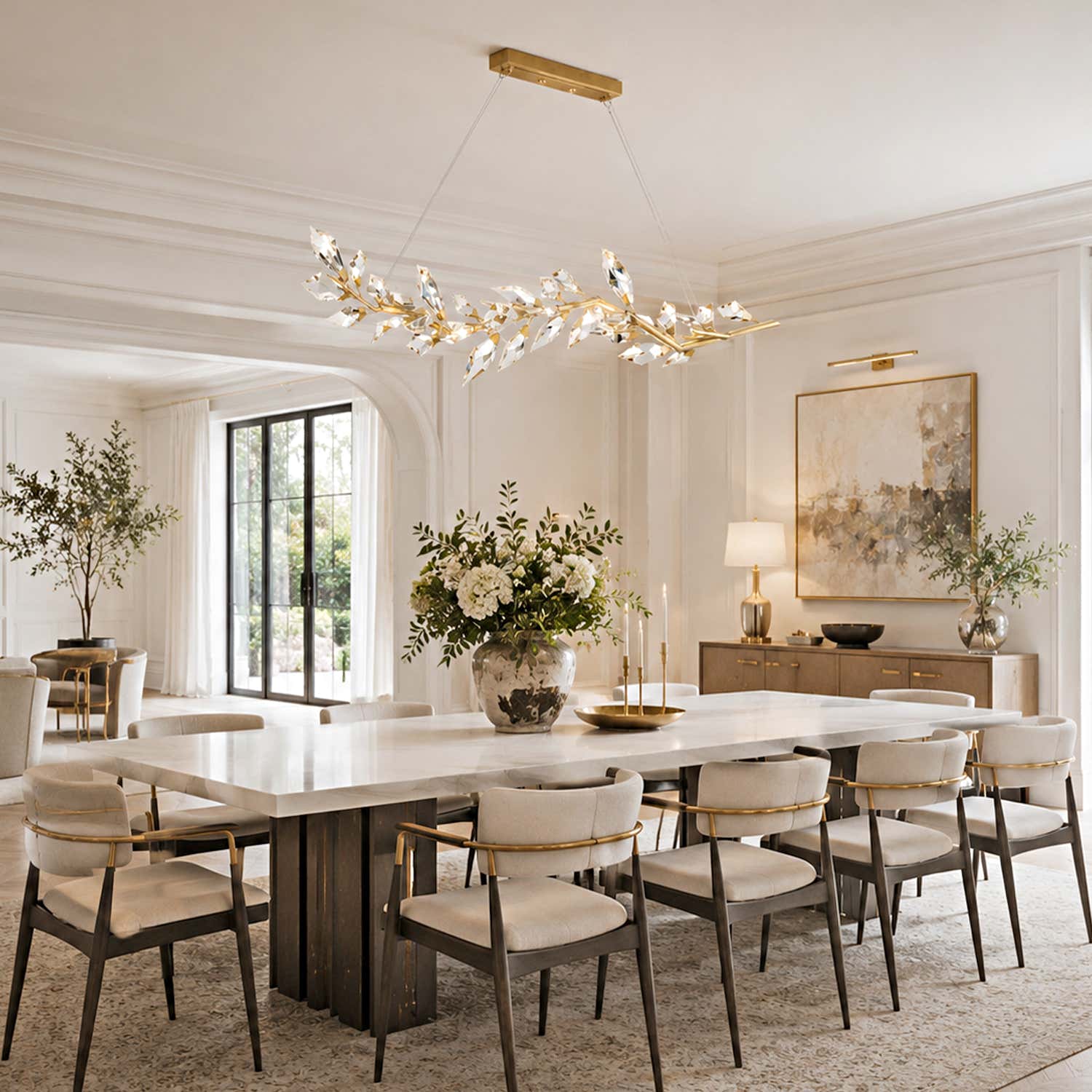 Addison 72" Linear Crystal chandelier