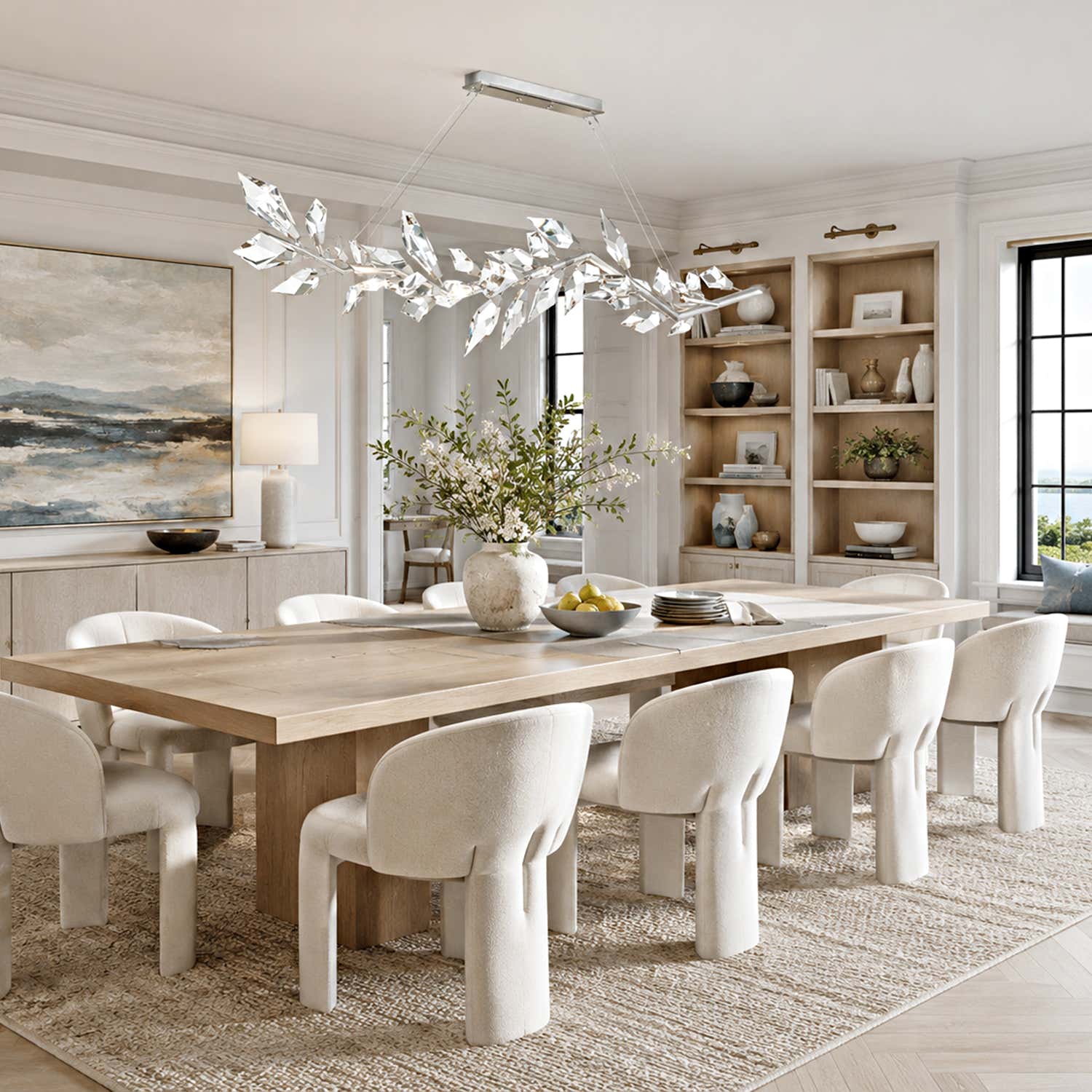 Addison 72" Linear Crystal chandelier