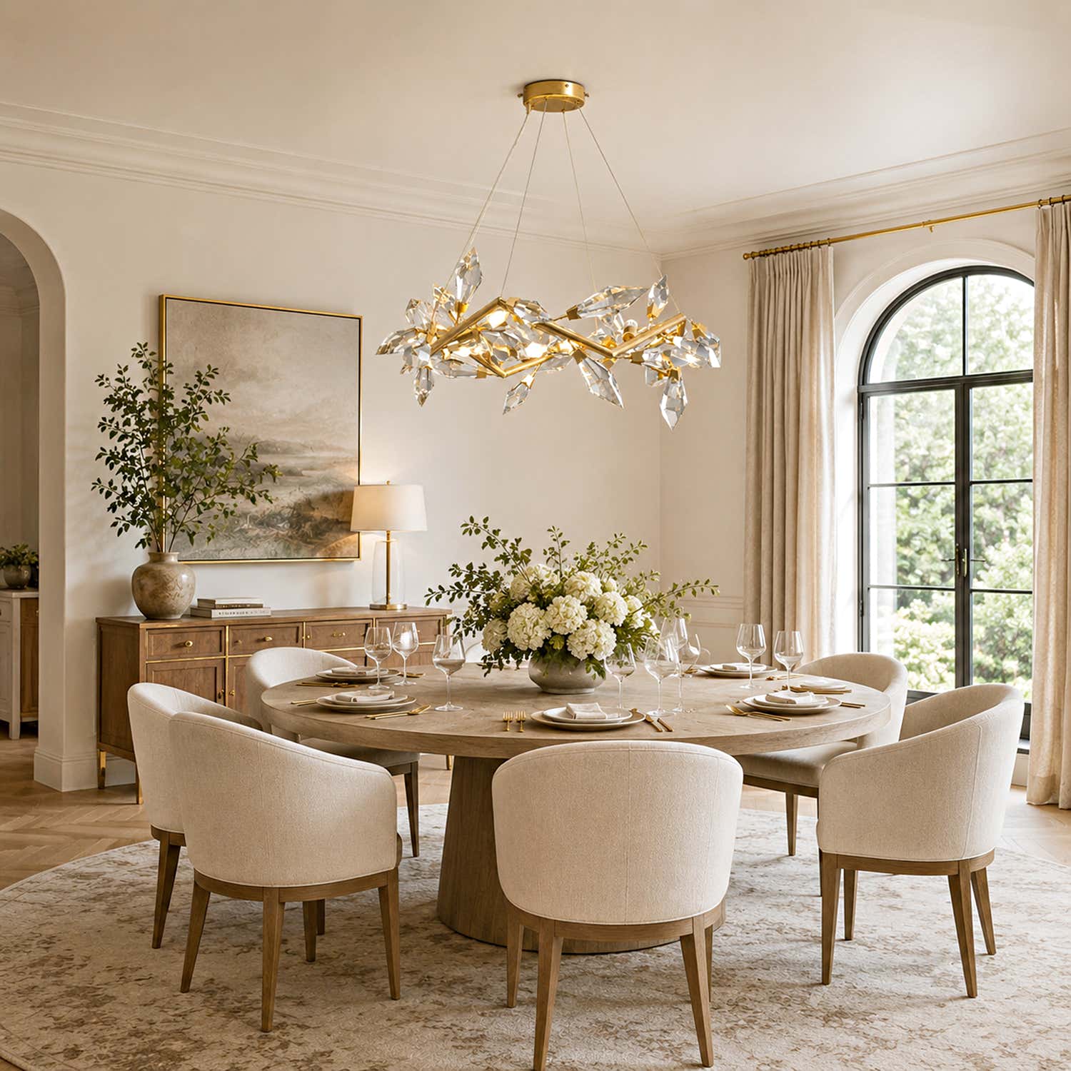Addison 34" Crystal Chandelier