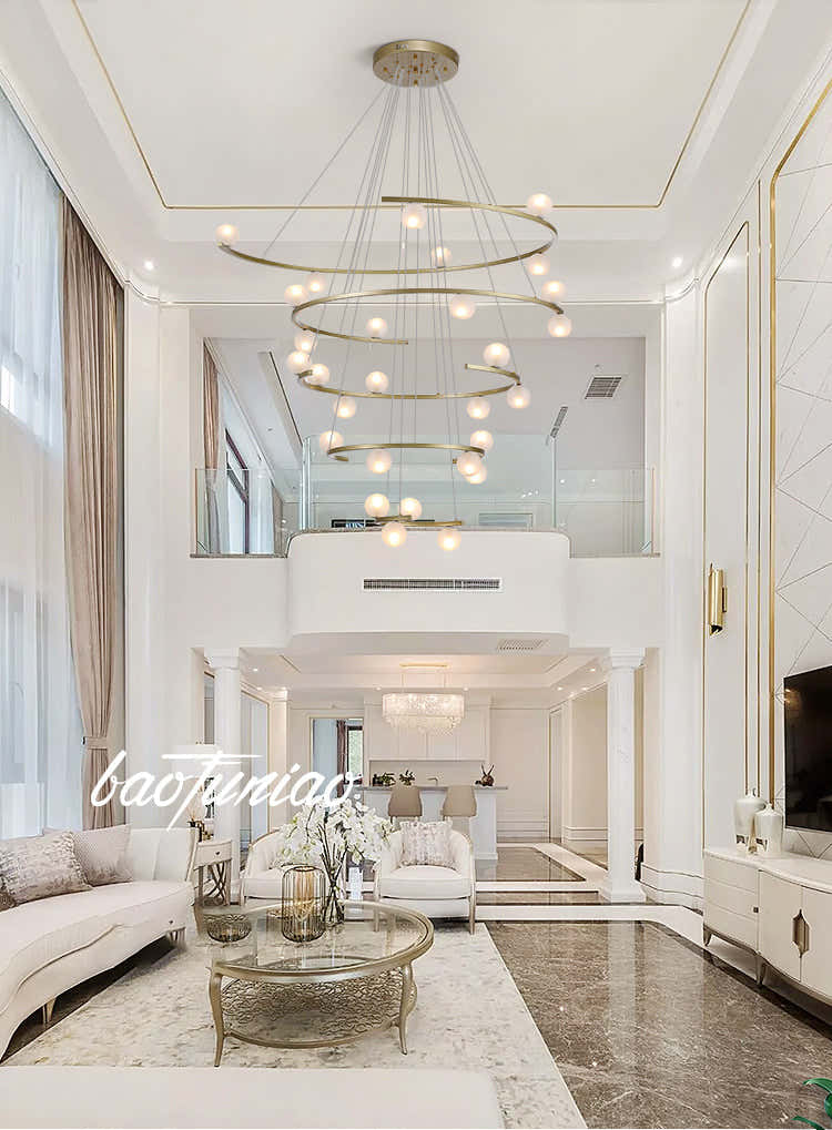 Modern Half Ring LED Chandelier