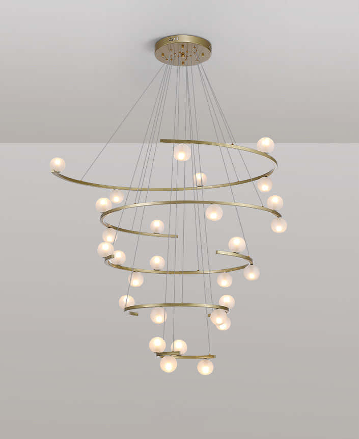 Modern Half Ring LED Chandelier