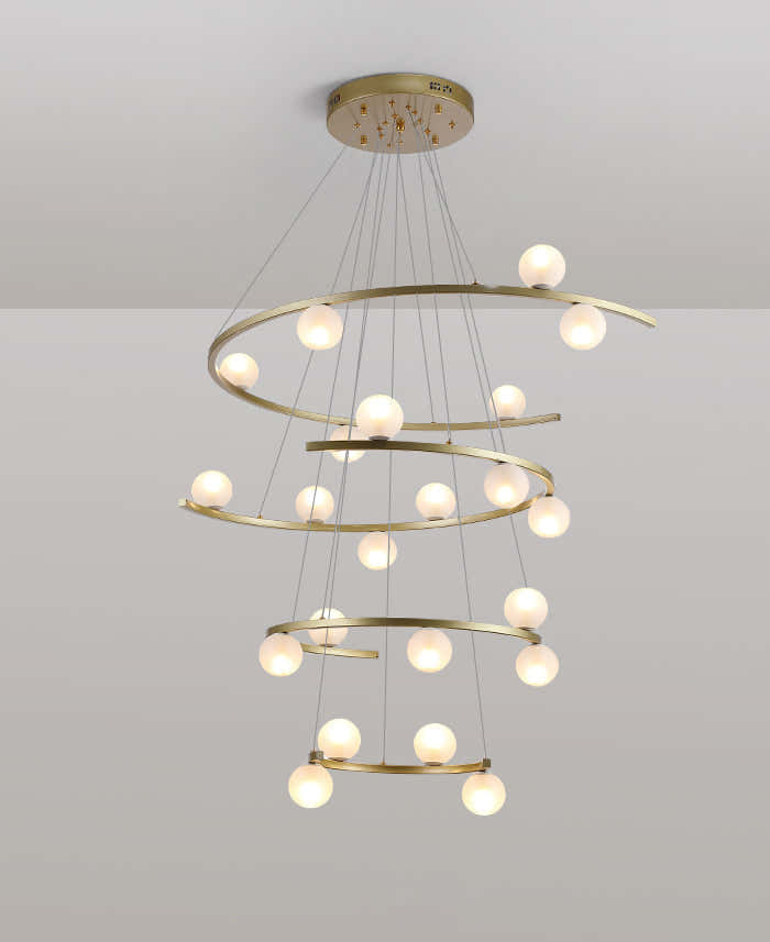 Modern Half Ring LED Chandelier