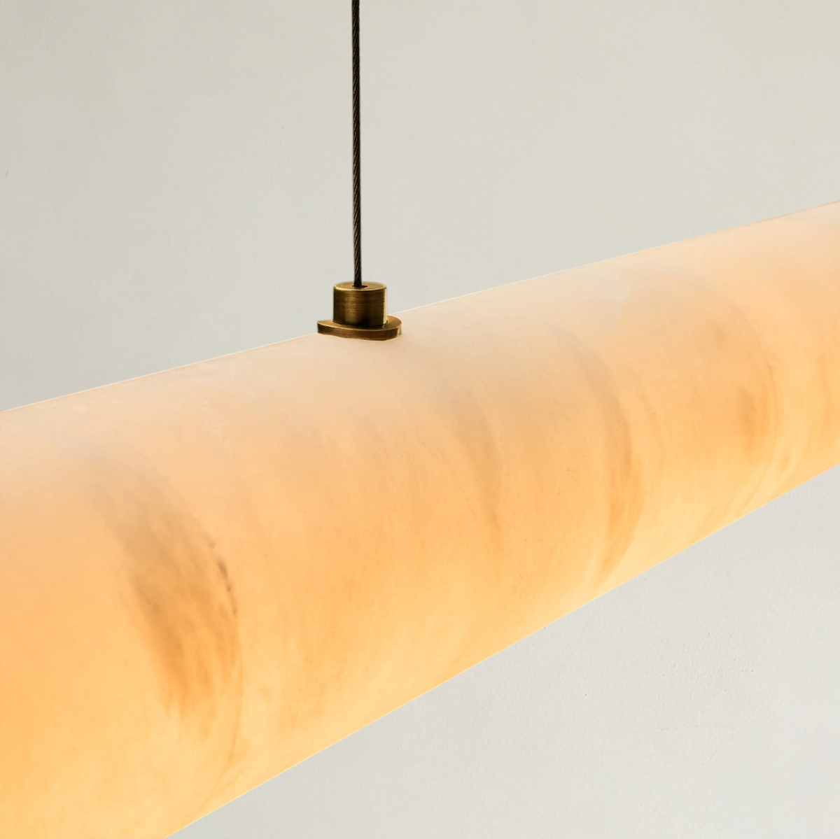 Halima Linear Alabaster LED Chandelier – 54" 64" & 74" Options