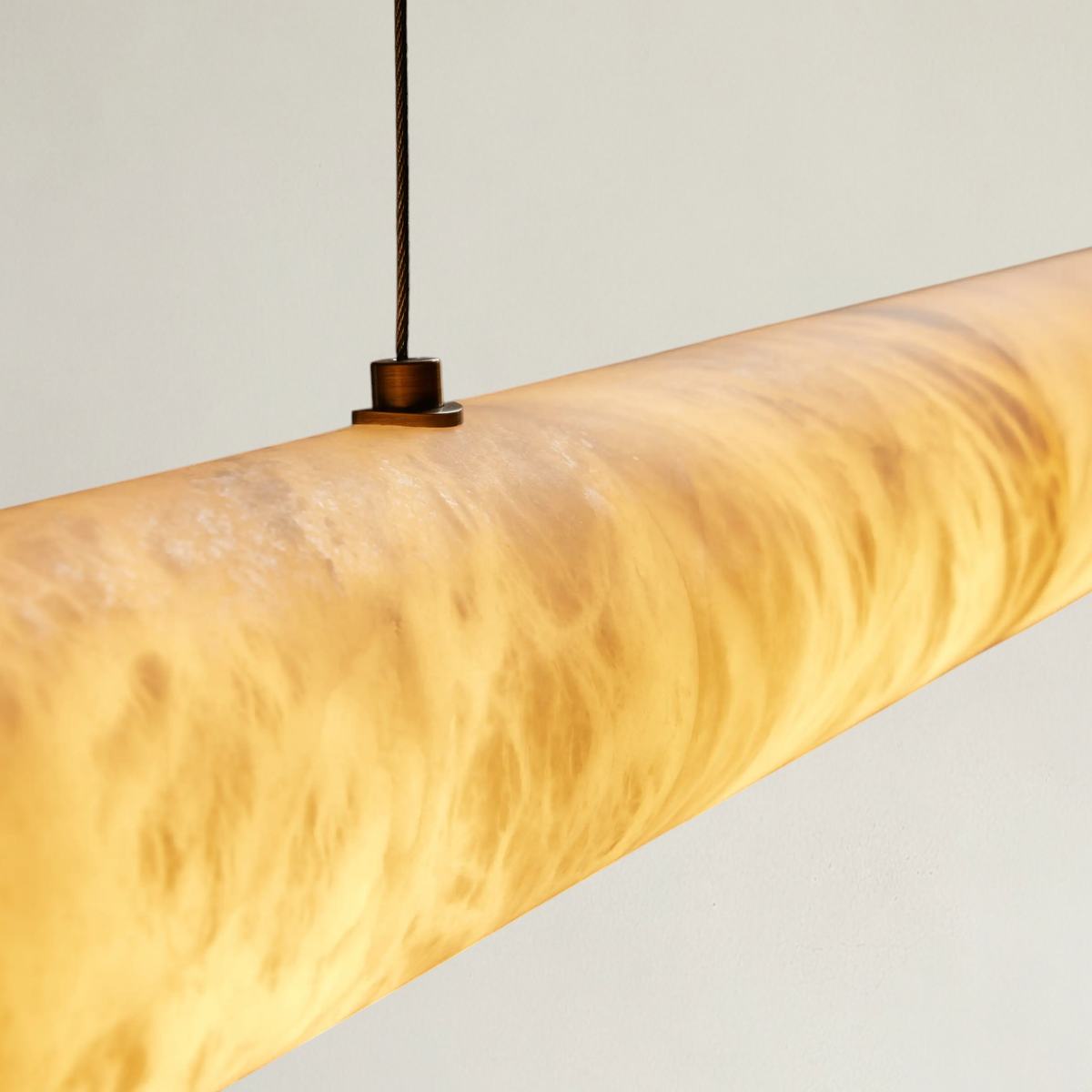 Halima Linear Alabaster LED Chandelier – 54" 64" & 74" Options