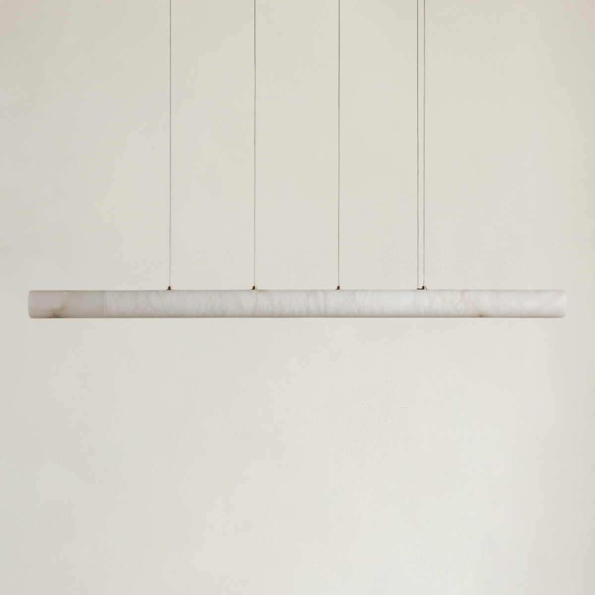 Halima Linear Alabaster LED Chandelier – 54" 64" & 74" Options