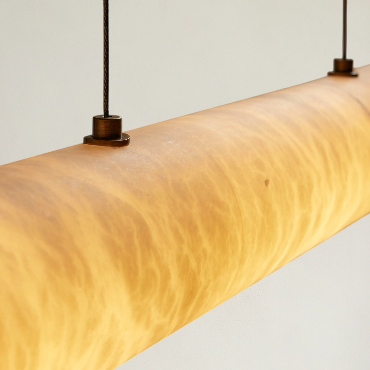 Halima Linear Alabaster LED Chandelier – 54" 64" & 74" Options