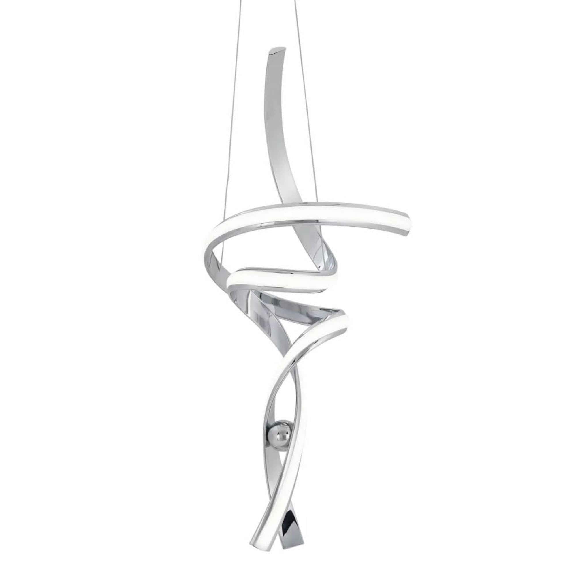 Hamburg Integrated LED Pendant - Chrome - Dimmable