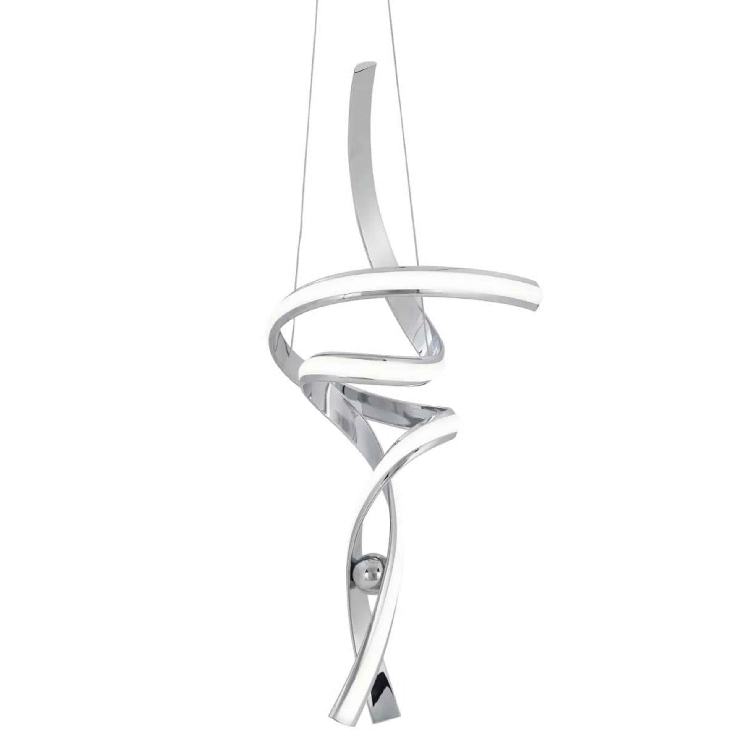 Hamburg Integrated LED Pendant - Chrome - Dimmable