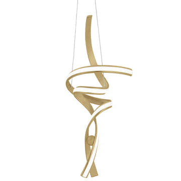 Hamburg LED Chandelier // Sandy Gold