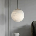 Alabaster Spherical Pendant Light