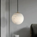 Alabaster Spherical Pendant Light