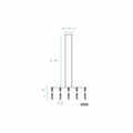 Harmony 5 Light Chandelier // Chrome