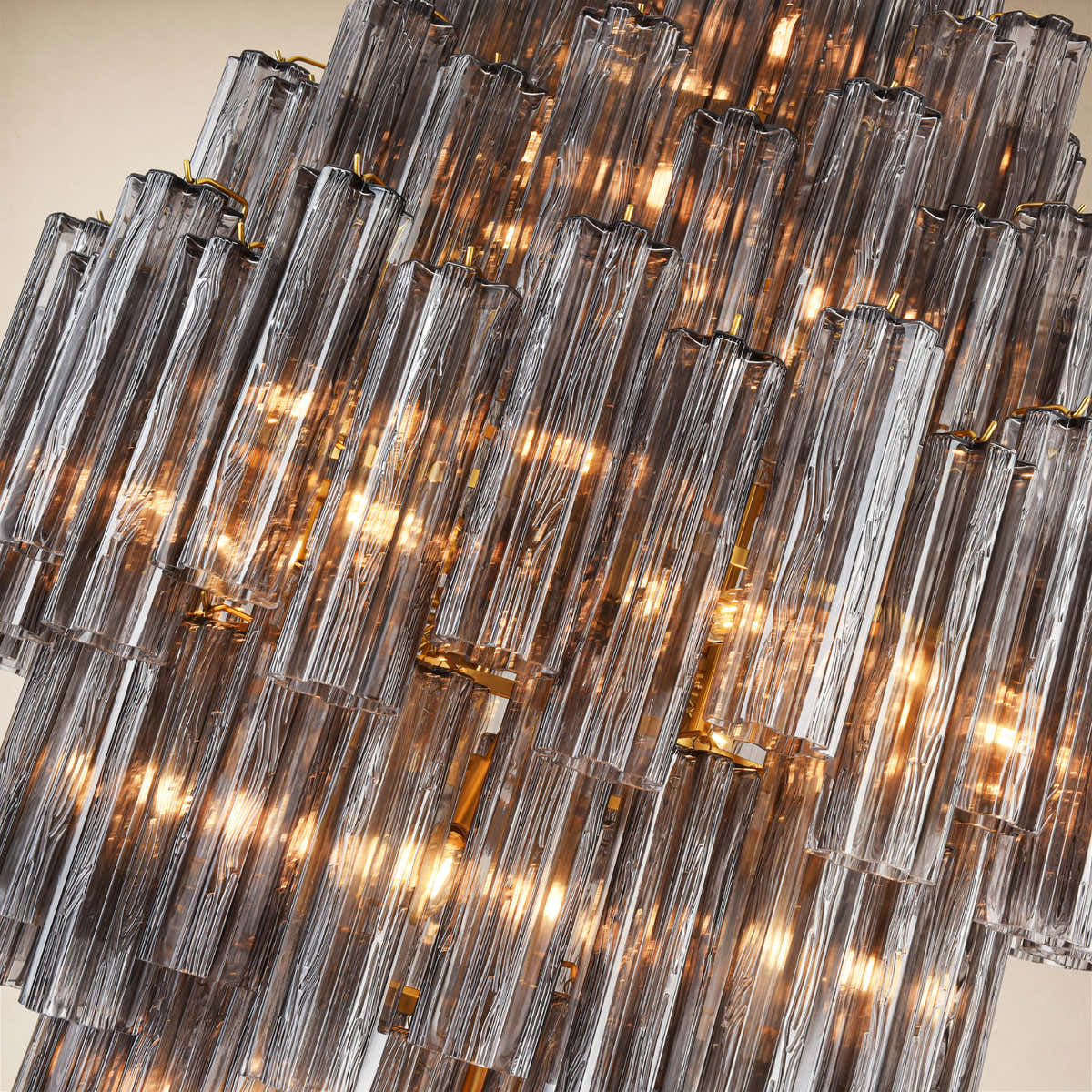 Hexalia Murano Glass Diamond Chandelier  83.4" H