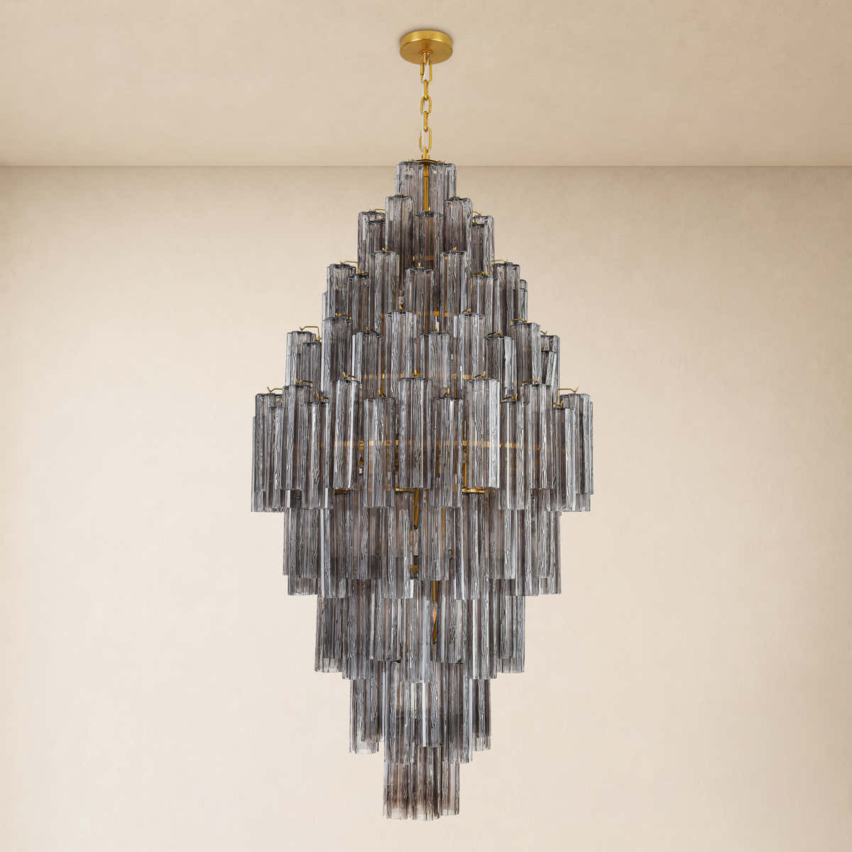 Hexalia Murano Glass Diamond Chandelier  83.4" H