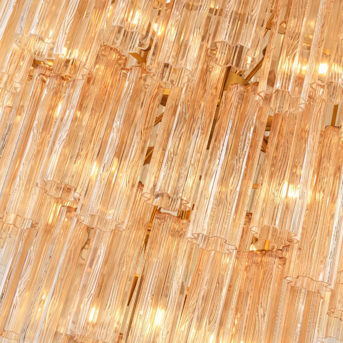 Hexalia Murano Glass Diamond Chandelier  83.4" H