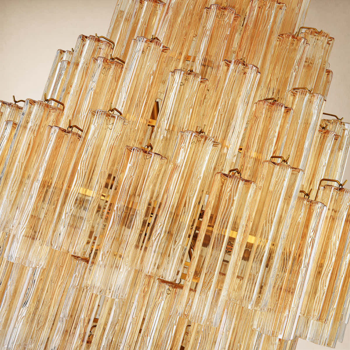 Hexalia Murano Glass Diamond Chandelier  83.4" H