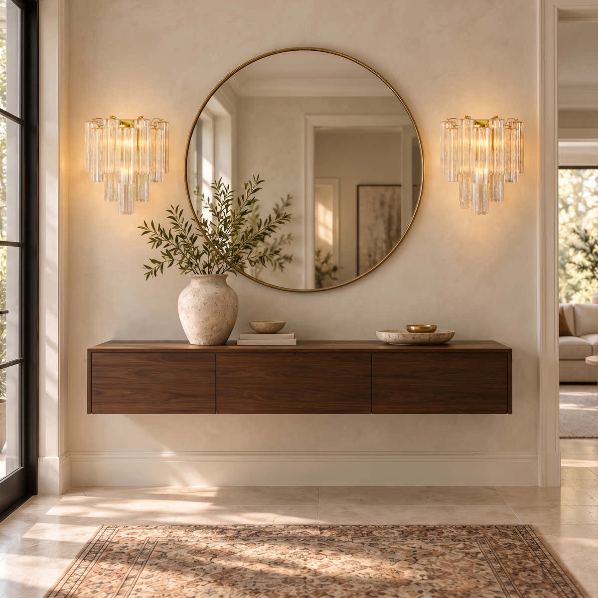 Hexalia Murano Glass Wall Light 15.5" W