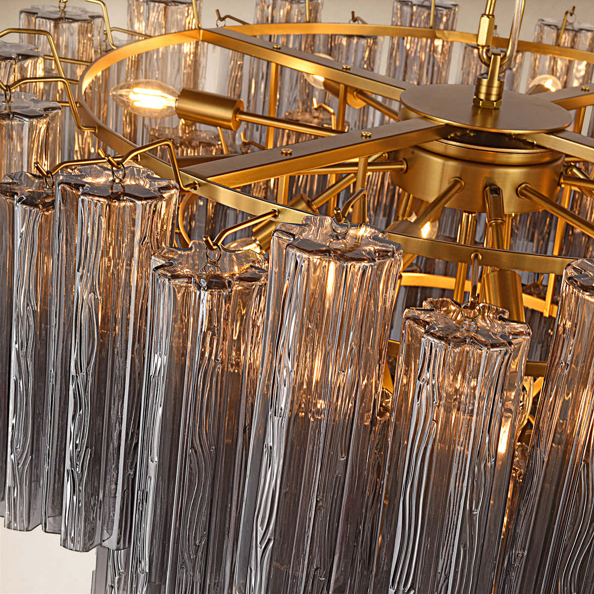 Hexalia Murano Glass Chandelier 36"