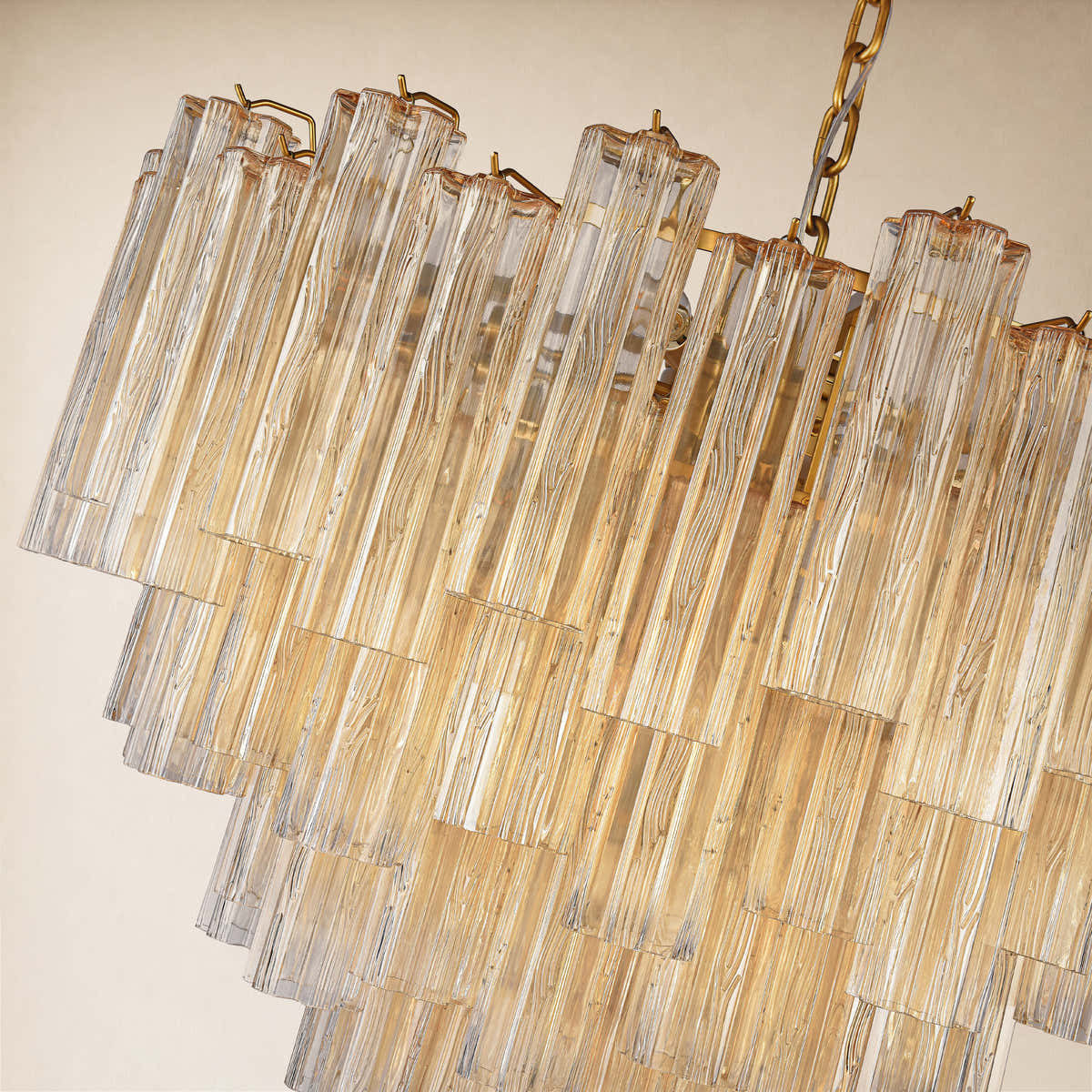 Hexalia Murano Glass Chandelier 36"