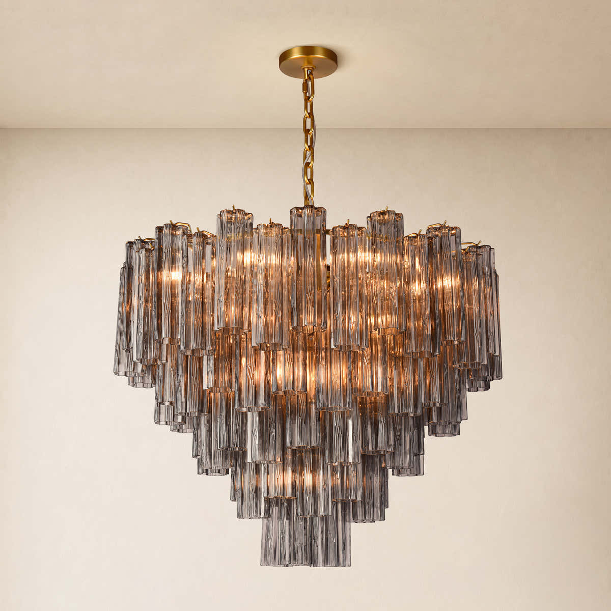 Hexalia Murano Glass Chandelier 36"