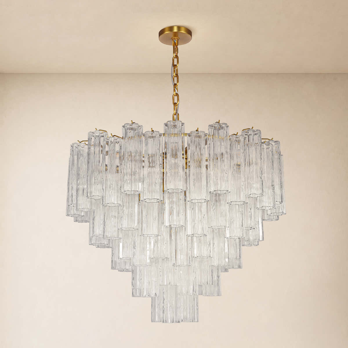 Hexalia Murano Glass Chandelier 36"