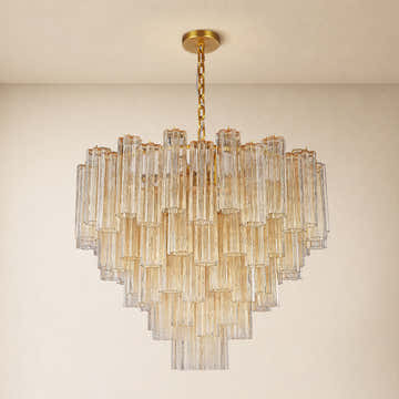 Hexalia Murano Glass Chandelier 36"