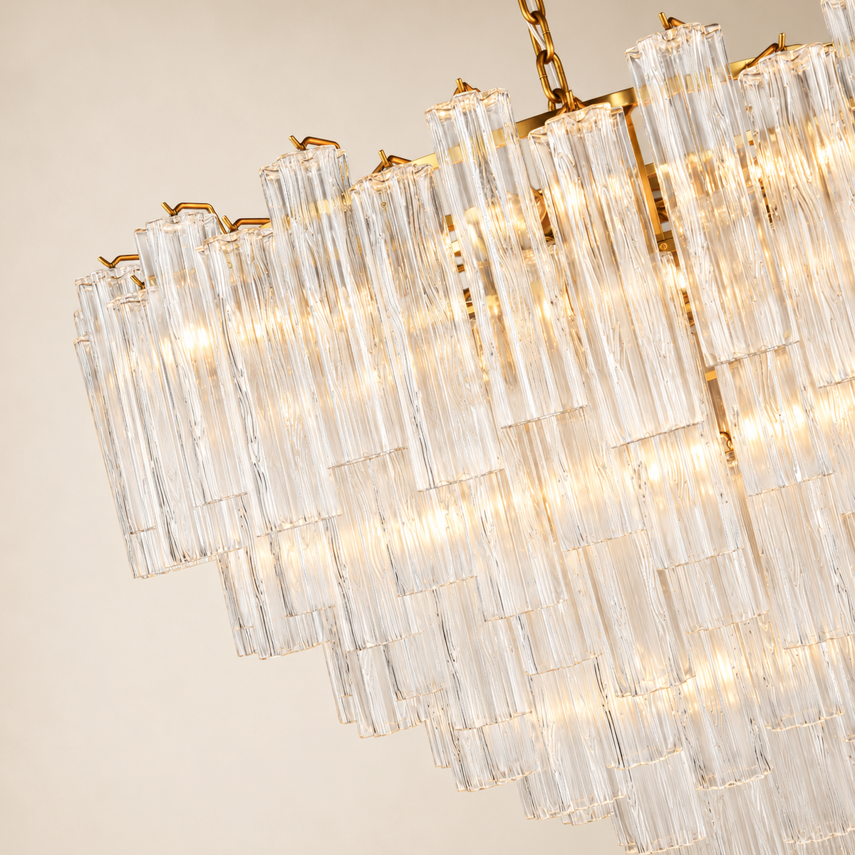 Hexalia Murano Glass Chandelier 48" D