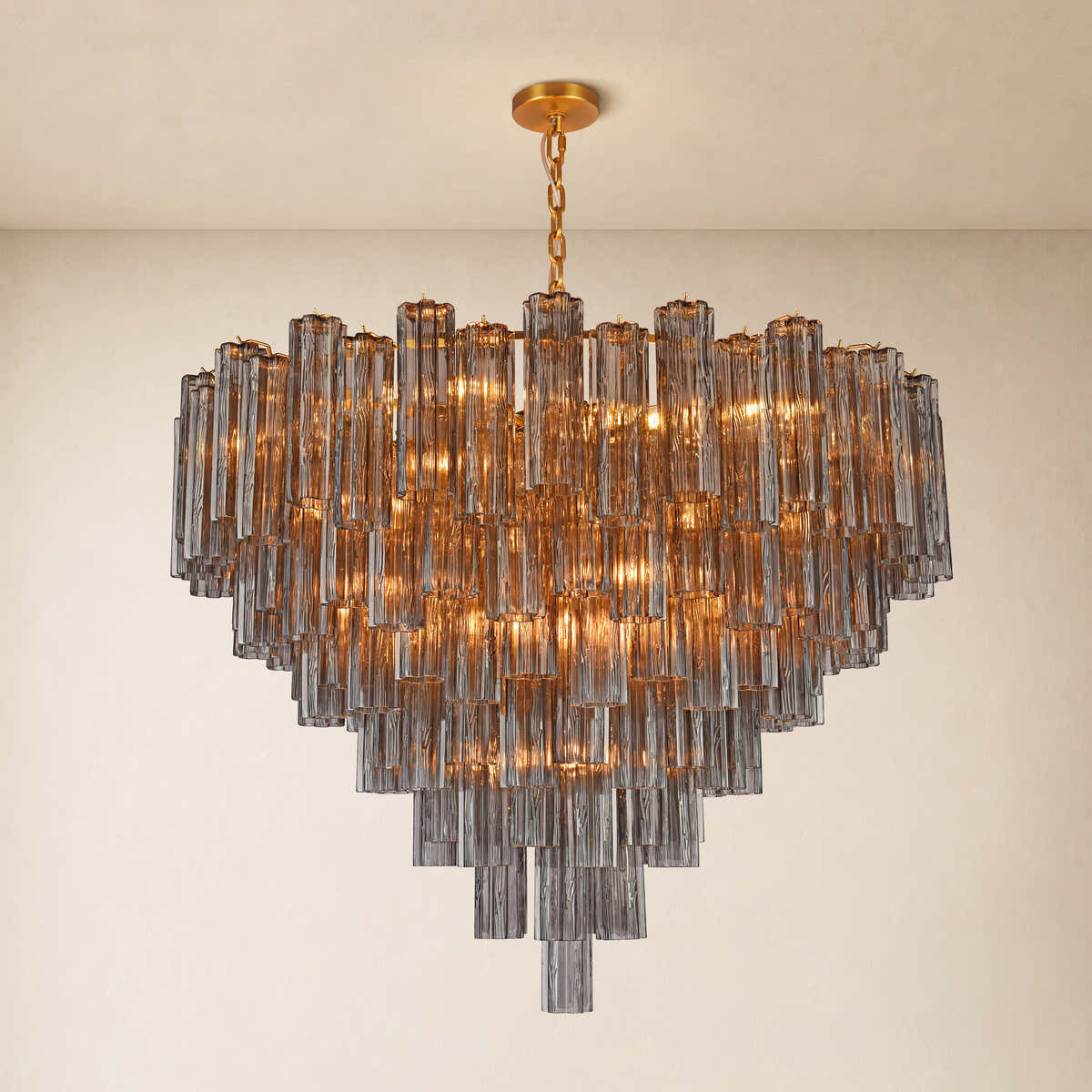 Hexalia Murano Glass Chandelier 48" D