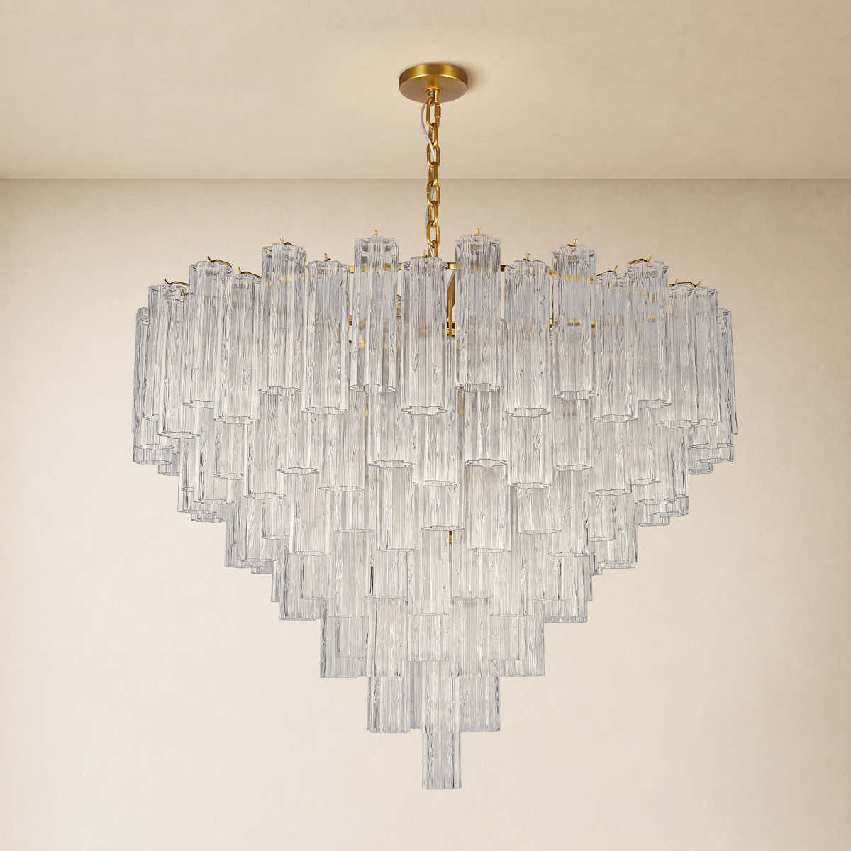 Hexalia Murano Glass Chandelier 48" D