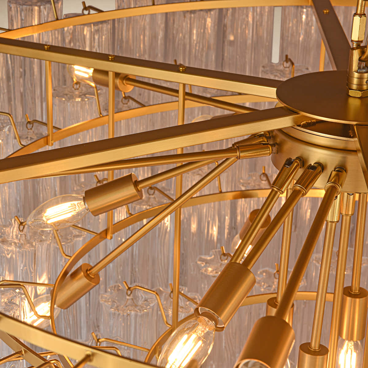 Hexalia Murano Glass Chandelier 48" D