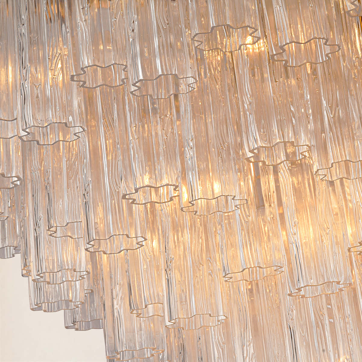 Hexalia Murano Glass Chandelier 48" D