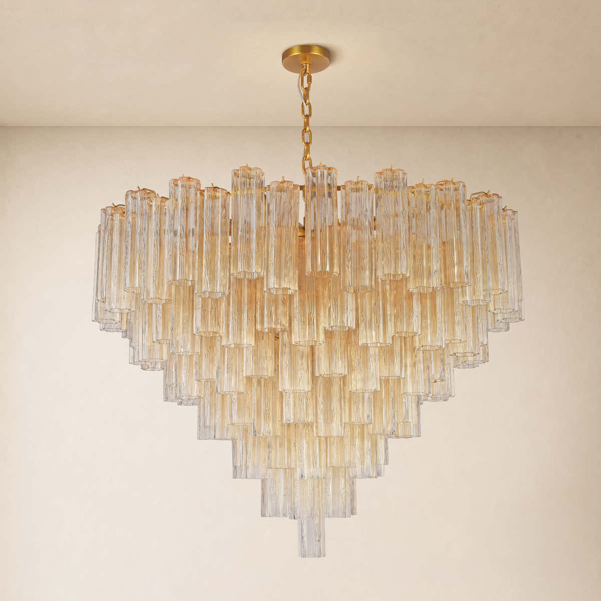 Hexalia Murano Glass Chandelier 48" D