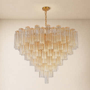 Hexalia Murano Glass Chandelier 48" D