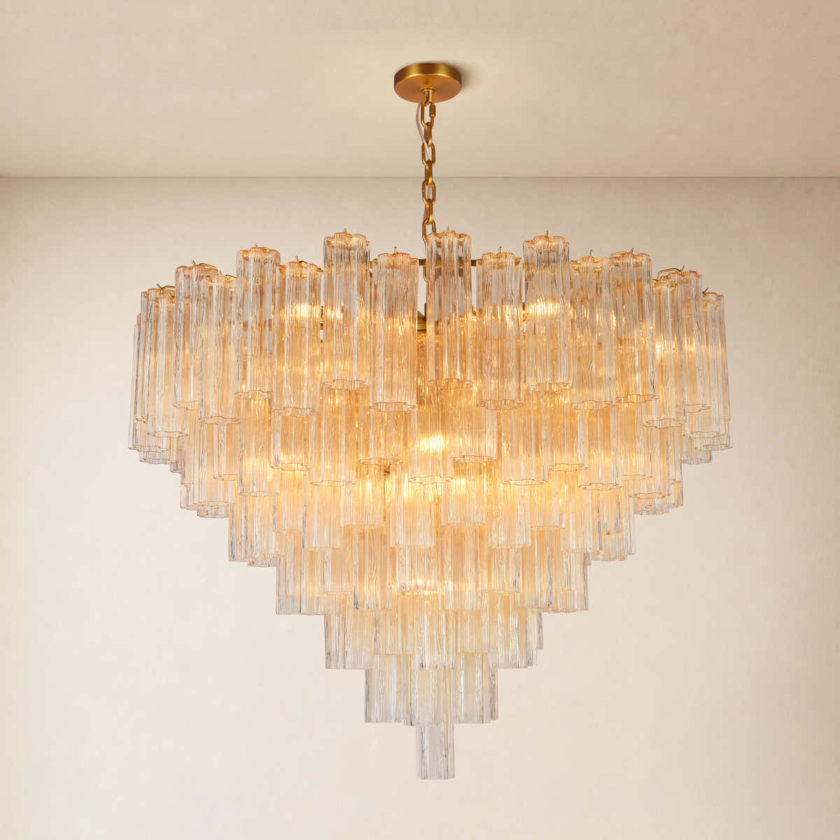 Hexalia Murano Glass Chandelier 48" D