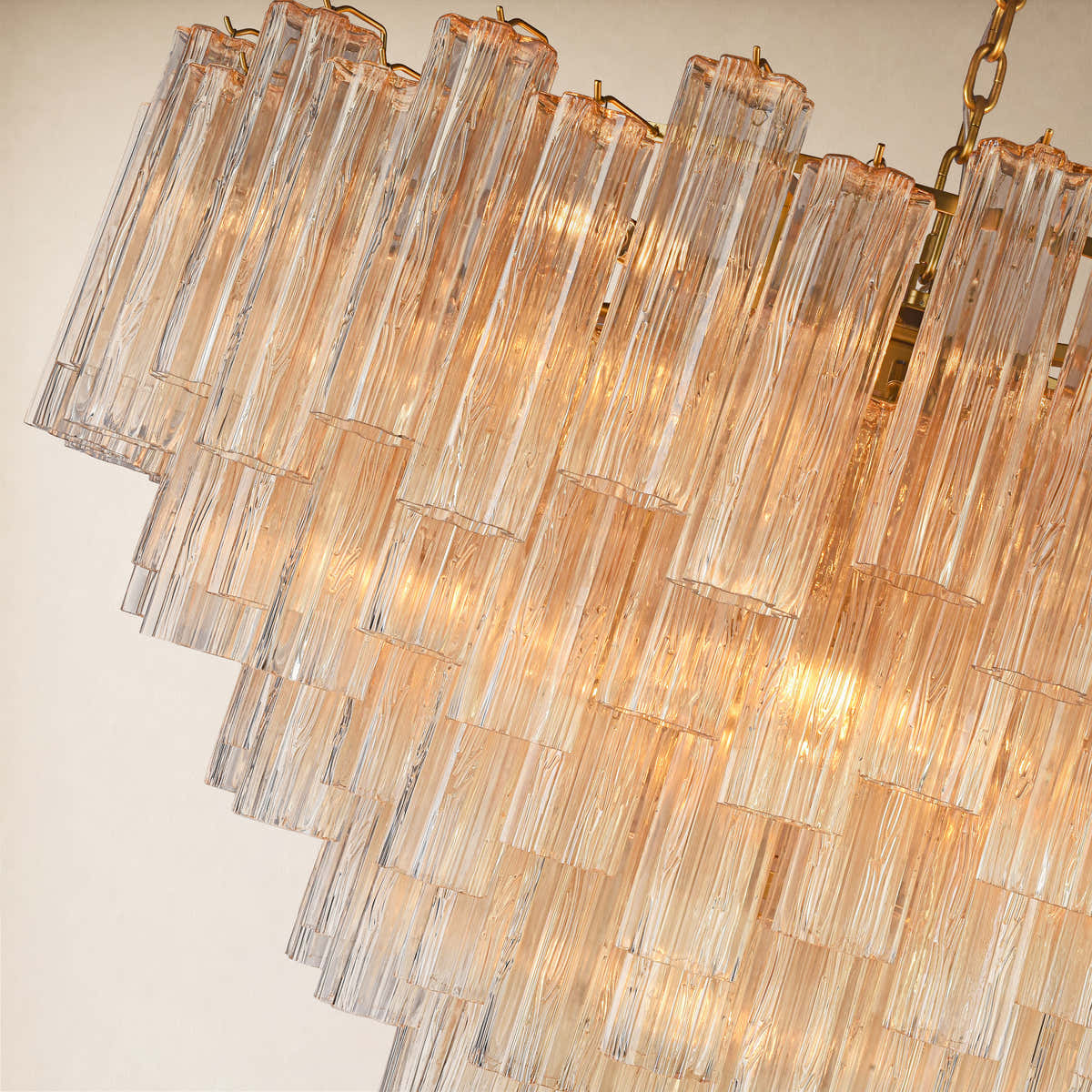 Hexalia Murano Glass Chandelier 48" D
