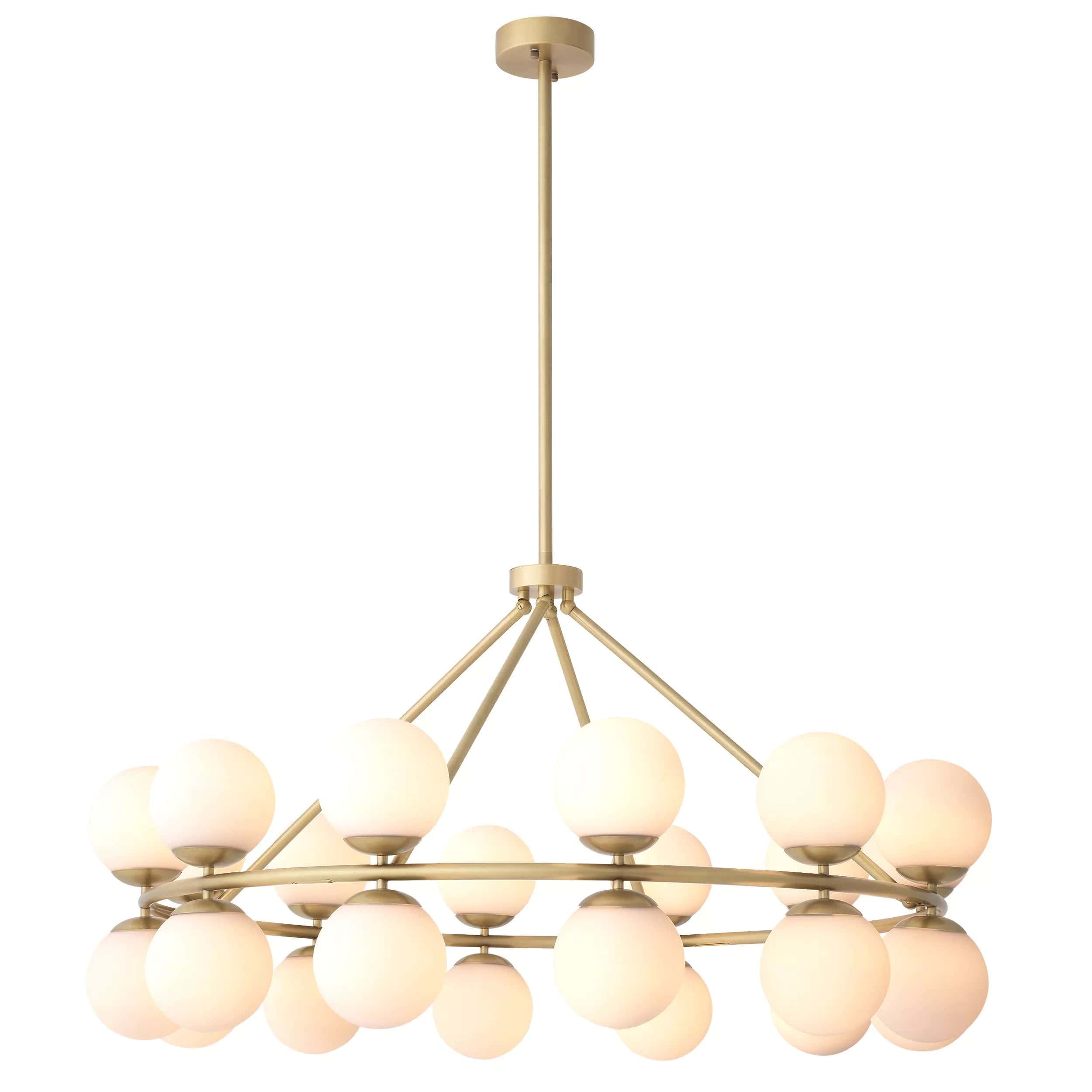 Hutchinson Modern Brass Chandelier - (Antique Brass Finish | Bronze Finish)